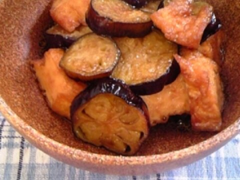 簡単！美味しい！茄子と厚揚げの甘辛煮♪